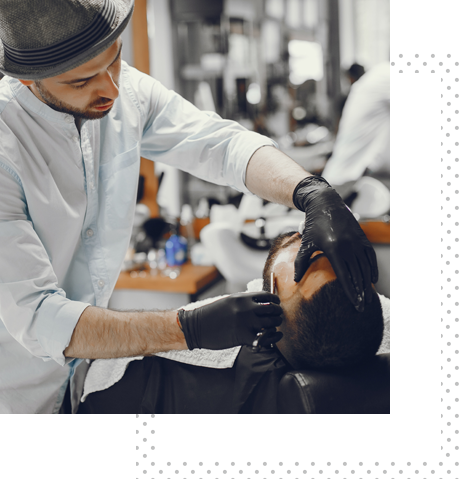 Barber studio interior